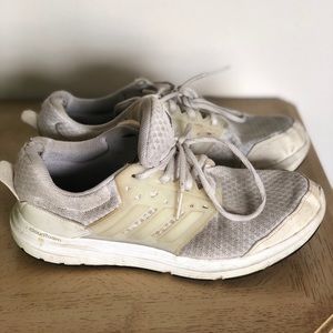 Adidas All White Running Shoes - CloudFoam